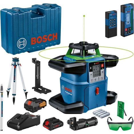 Bosch Professional – Laser rotatif GRL 650 CHVG avec jauge GR 500 – Laser vert haute visibilité – IP68 – Autonomie batterie 18V – 6159940PR - GR 500 ET (1/5)