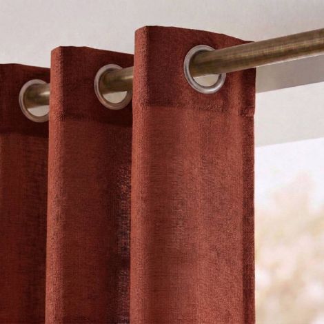 Rideau tamisant 100% coton flammé 140x250cm