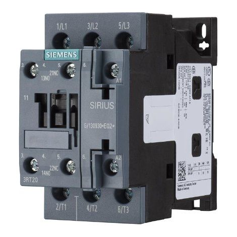 Contactor de potencia 17A 3P 230V CA 1NO 1NC S0 3RT2025-1AL20