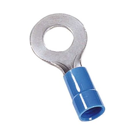Cosses à œillet MECATRACTION, Isolé, Bleu, 2,5mm², M6, 12.5mm, série N