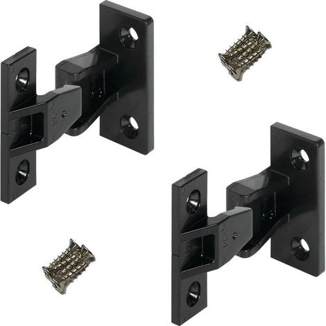 Connecteur charnière pour meuble – Ferrure d'assemblage KEKU AS 2x mâle + 2x femelle + 8 vis – Pour bois dur et teck – Assemblage solide (1/2)