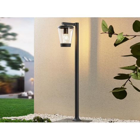 LED Wegeleuchte Laterne aus Aluminium Anthrazit, Höhe 100cm (1/5)