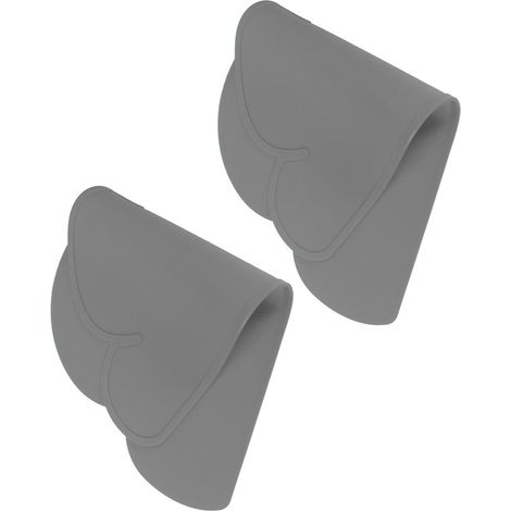 2 sets de table en silicone de style nordique, motif nuage, pour enfants, isolants thermiques, portables, imperméables et écologiques, adaptés aux étudiants, gris. (1/5)