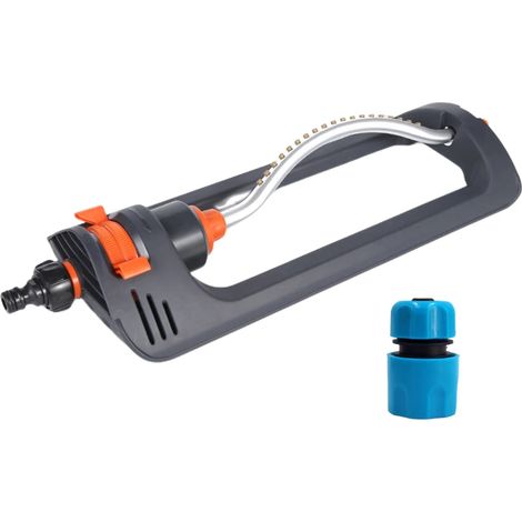 Arroseur oscillant pour pelouse, 16 buses, débit réglable, idéal pour plantes, gazon et fleurs. (1/5)