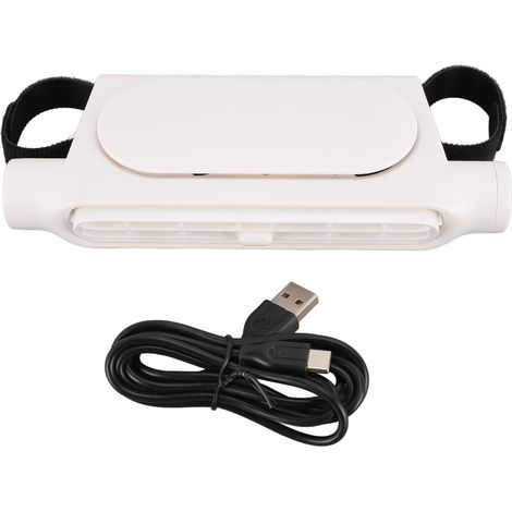 Ventilateur de siège auto CF03 blanc sans pales 3 vitesses silencieux USB-C (1/5)