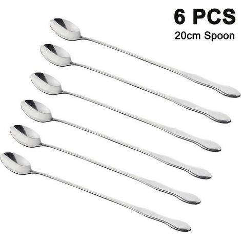 Cuillère à long manche, cuillère à thé glacé 20 cm