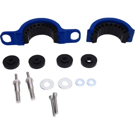 Support central d'arbre de transmission, support de roulement en alliage d'aluminium, remplacement en caoutchouc pour WK2 Grand Cherokee 2011 + bleu (1/5)