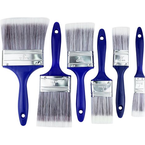 Pack Flat Paint Brushes Suitable for All Types of Paint, Household Cleaning Brush Tool Brush, Blue (1/4)