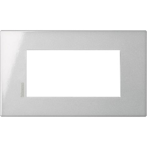 Bticino Axolute Air 4-Modul-Platte – Tech – Metallmaterial HW4804HC