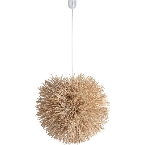 Suspension boule en rotin bohème - marron naturel (1/3)