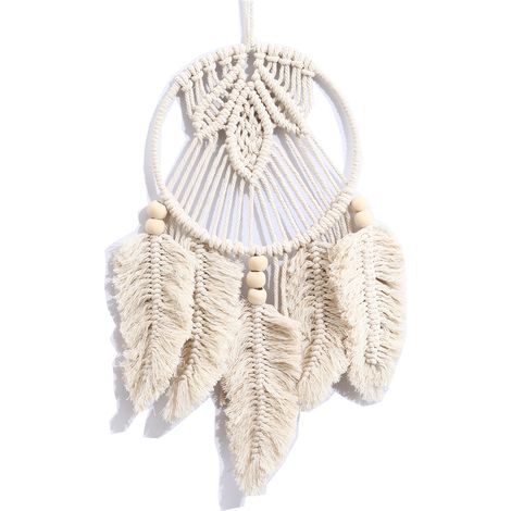 Lntyq 1 attrape-rêves tissé à la main, décoration à la main, macramé, décoration murale, attrape-rêves, décoration de mariage (1/4)