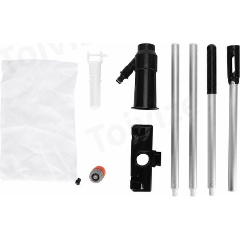 Aspirateur de piscine Toivize Jet Noir Plastique Durable avec Perche 160cm pour Spa et Bassin (1/5)
