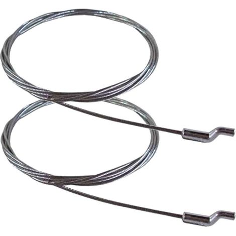2x cavo di acceleratore tosaerba tagliaerba testa Z filo 1.9m acciaio trazione trattore (1/3)