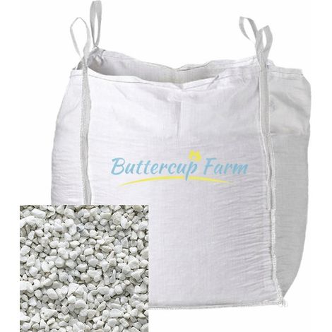 White Spar Chippings - 10-20mm - Premium Aggregate Bulk Bag - 850 kilos