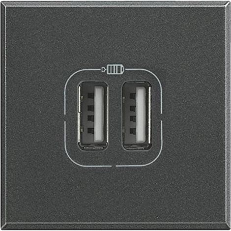 Hs4285C2 Presa Connettore Usb Doppio Colore Antracite Axolute (1/2)