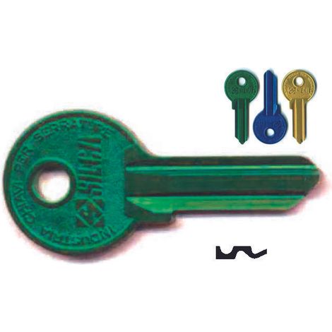 Chiavi per cilindri wally 4 spine grandi wa2ru - wa2ru sx ultralite blu