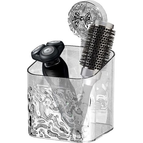 Wandmontiertes Ablageregal mit Saugnäpfen ideal für Duschutensilien, Shampoo, Seife und Zahnbürsten. (1/5)