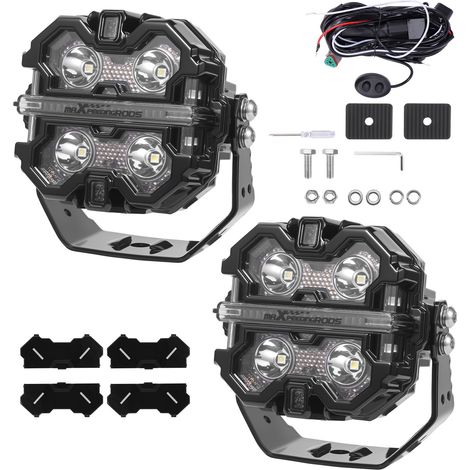 160W LED Arbeitsscheinwerfer 3,5" Zusatzscheinwerfer RGB DRL IP68 for Off Road