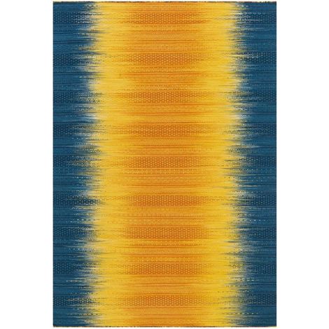 Tapis tissé sunset 8070 gelb blau - 170 x 240 cm (1/4)