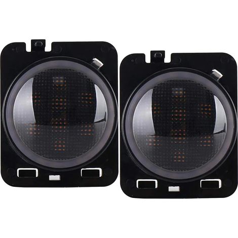 Kit Freccia Laterale a Led Side Marker Dinamica Lente Fume Jeep Wrangler JK 2007-2015 (1/3)