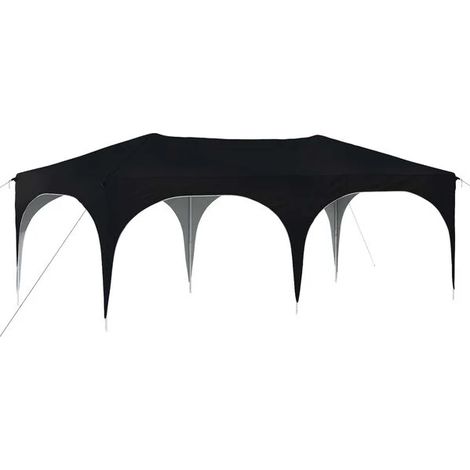 Tente de réception portable, gris anthracite, 575 x 288 x 245 cm, tissu Oxford. (1/5)