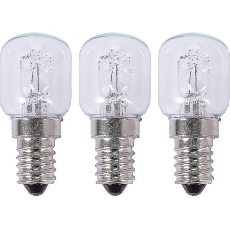 3 ampoules halogènes E14 haute température 500 °C 25 W pour four à bulles 250 V Quartz (1/4)