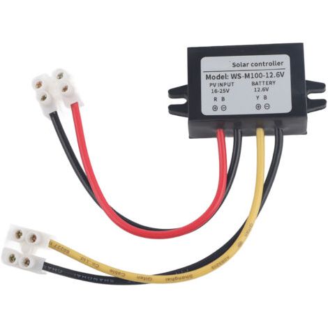 Contrôleur solaire MPPT, panneau de commande de protection, interrupteur, alimentation de charge de batterie 100 W (1/5)