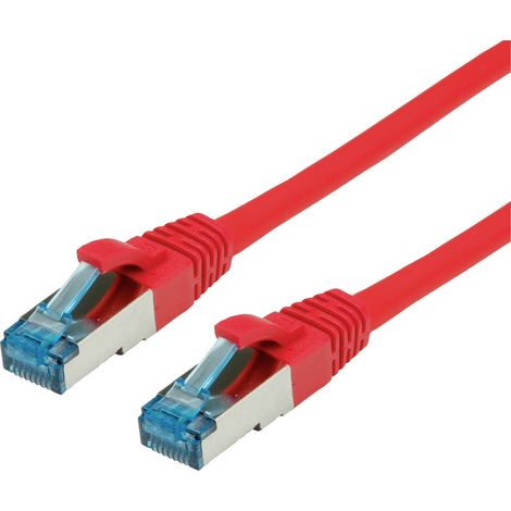 Value 21.99.1920 RJ45 Patchkabel CAT 6a S/FTP 0.50 m Rot  1 St.