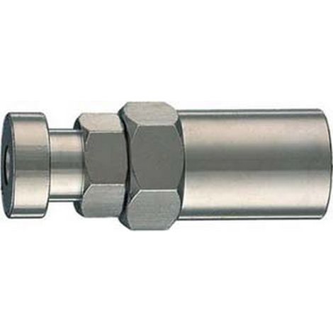 10PZ ATTACCO A BAIONETTA CON MASCHERINA PORTAGOMMA - per tubo ø mm.8X17 art.10/B