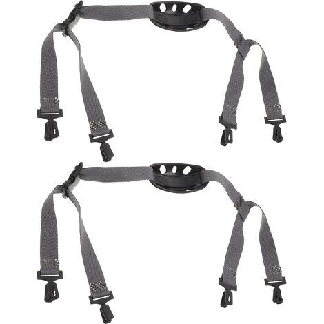 Verstellbare Kinnriemen aus Kunststoff und Polyester, 2er-Pack für Bauhelme, geeignet für Arbeitsumgebungen, sicherer Sitz (1/5)
