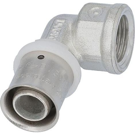 Raccord a sertir pour tube multicouche, coude transition femelle, etame, 26x3mm-3/4"