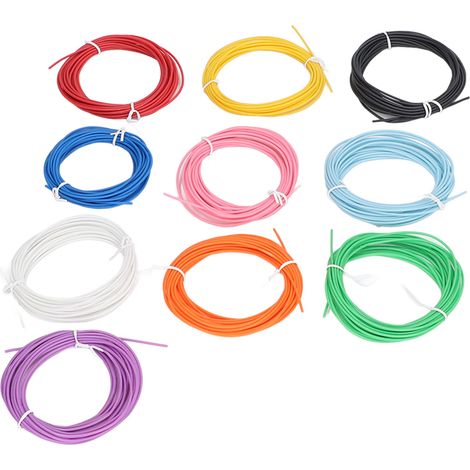 Stylo 3D - Filament PCL 10 Couleurs 1.75mm - Basse Température Facile à Utiliser - 5m (1/5)
