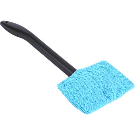 Brosse de nettoyage à Long manche en microfibre pour vitres de voiture, outil de pare-brise, bleu clair, 1 pièces. (1/5)