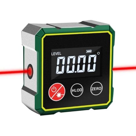 Digitaler magnetischer Winkelmesser mit elektronischem Laser Winkelmessgerät digitale Wasserwaage mit LCD-Bildschirm automatische Abschaltung für (1/5)