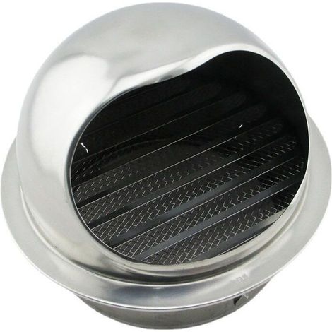 Ventilation Grille Grille d'aération ronde en acier inoxydable 304 - Rond Grille de Ventilation pour pot d'échappement de mur extérieur, air frais, hotte d'échappement (160 mm) - (1/4)