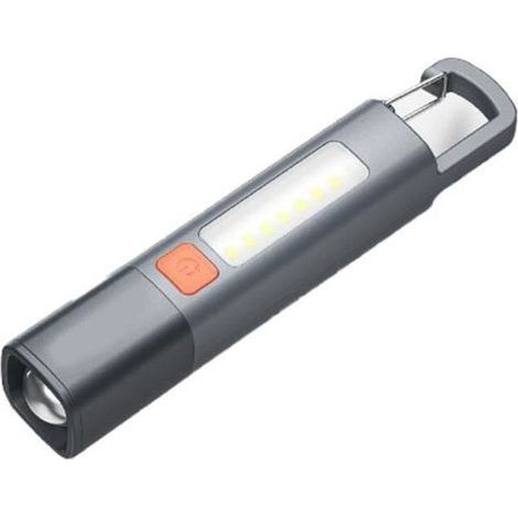 Lampe de poche LED Torche - Rechargeable USB - 400 m - Puissant (1/4)