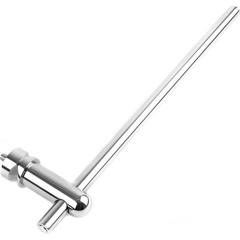 Milano Chrome Towel Rail for Aruba Vertical Radiator - 350mm