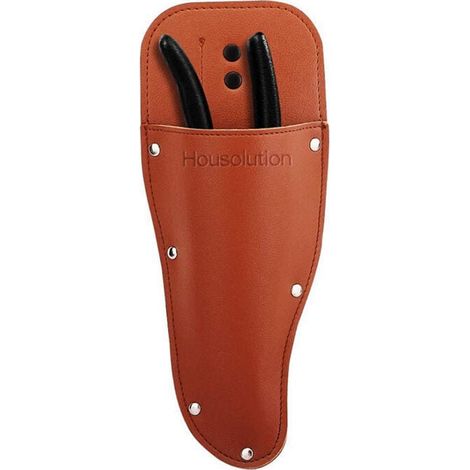 2 fundas para tijeras de podar, funda protectora WideSmart para tijeras de podar de jardín, funda de cuero sintético, soporte para herramientas, accesorio multifuncional para cinturón. (1/4)