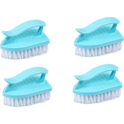 Ensemble de 4 brosses à récurer, à main, tête de pointe, forme de fer traditionnelle (1/2)