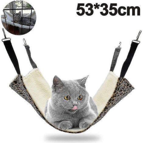 Hängematte für Katzen, verstellbare Hängematte für Haustierkäfige, Schlafmatte für Katzen (Stil 3 5335cm) (1/5)