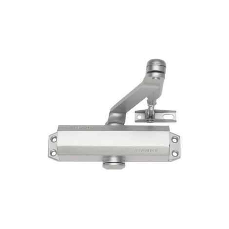 CHIUDIPORTA DC110 CERTIFICATO C/FERMO ARGENTO- 1,0 pz