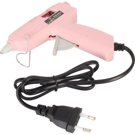 Mini-Heißklebemaschine mit Schnellaufheizfunktion, inklusive 100 Klebesticks für Heimwerkerreparaturen, 20 W, 110–240 V, EU-Stecker (1/5)