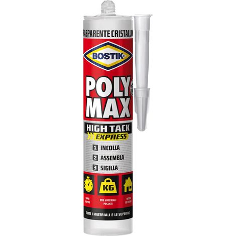 BOSTIK POLYMAX HIGH TACK CRISTAL 300 G CARTUC
