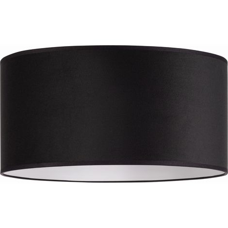 Abat-jour Tornado rond 40 en velours noir (1/5)
