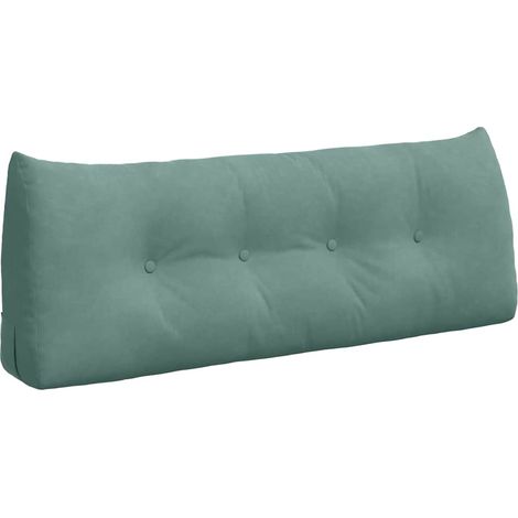 Cuscino per Schiena Verde Mare 120 x 24 x 50 cm Velluto vidaXL