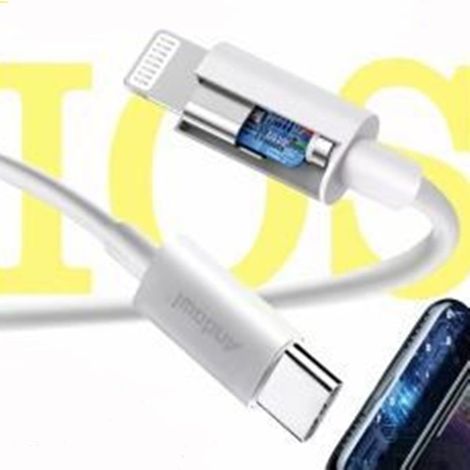 TRADE SHOP - Cavo Di Ricarica Rapida Pd 20w 5.0a Q-sj9 Da Usb Tipo Ac A Lightning 1 Mt Per Iphone - (1/3)