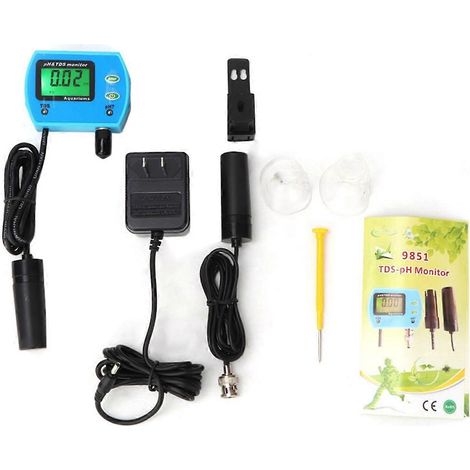 9851 Neuer Wasserqualitätsdetektor pH/TDS-Messer pH/TDS-Analysator Online-Monitor