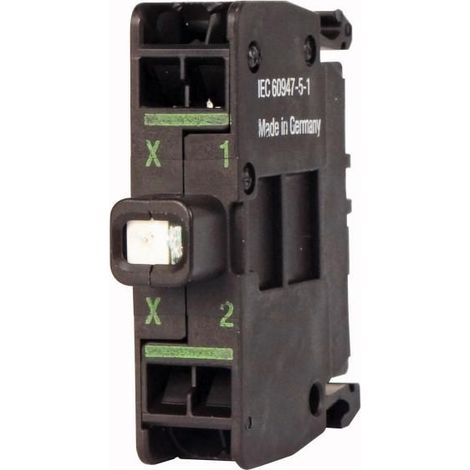 Élément voyant LED bleu fixation par l'arrière 85-264VAC raccordement par bornes à ressort EATON M22-CLEDC230-B