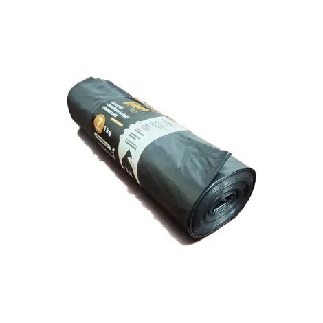 Sacs poubelle noirs XXL 160lt double épaisseur 90x120cm 7 pièces Stabile - Avec sol