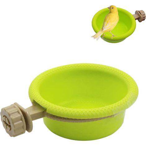 Bird Bath Small, Bird Bath for Small Birds, Multifunctional Bird Feeder Drinker Accessories for Bird Cage for Parakeets, Canaries, Chicks, Lovebirds (1/5)